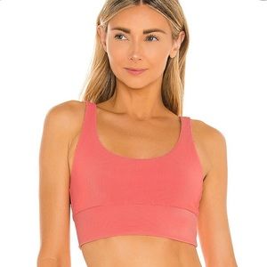 Beach Riot Leah Bra in coral